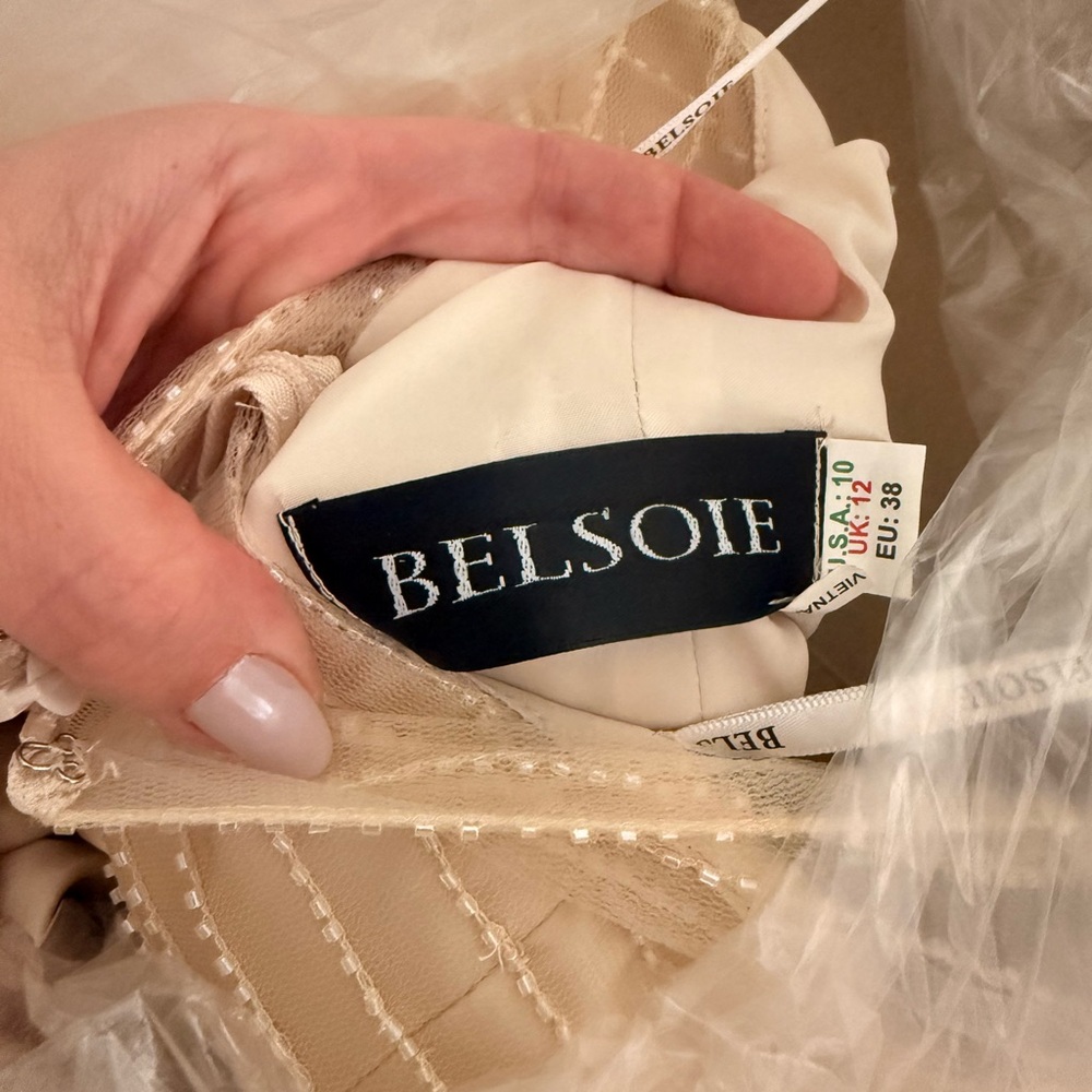 Belsoie Women's Maxi Dress in Champagne